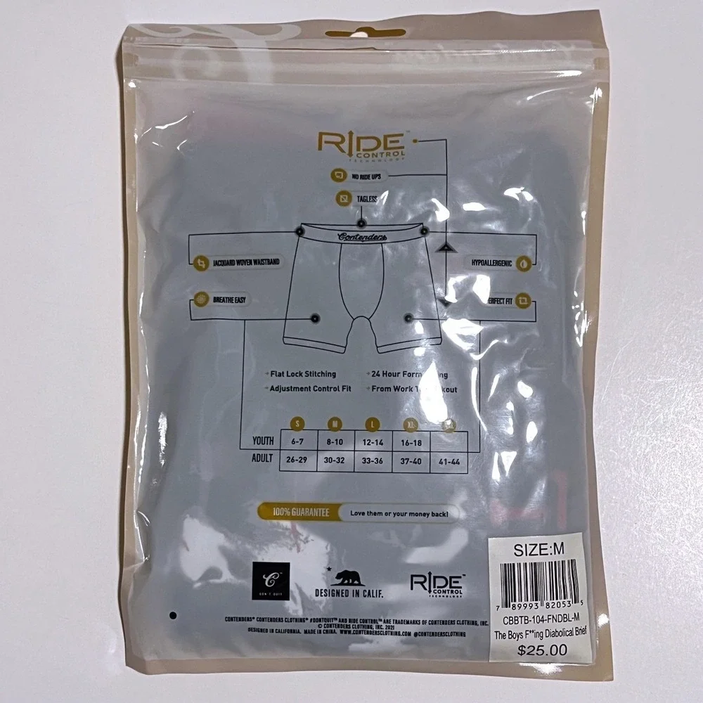 The Boys Billy Butcher‎ Boxer Briefs F**king Diabolical Mens Medium NEW